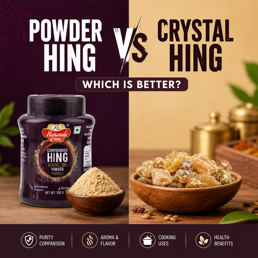 Best Hing In India- Rajwada hing diffrence between powder hing or crystal hing